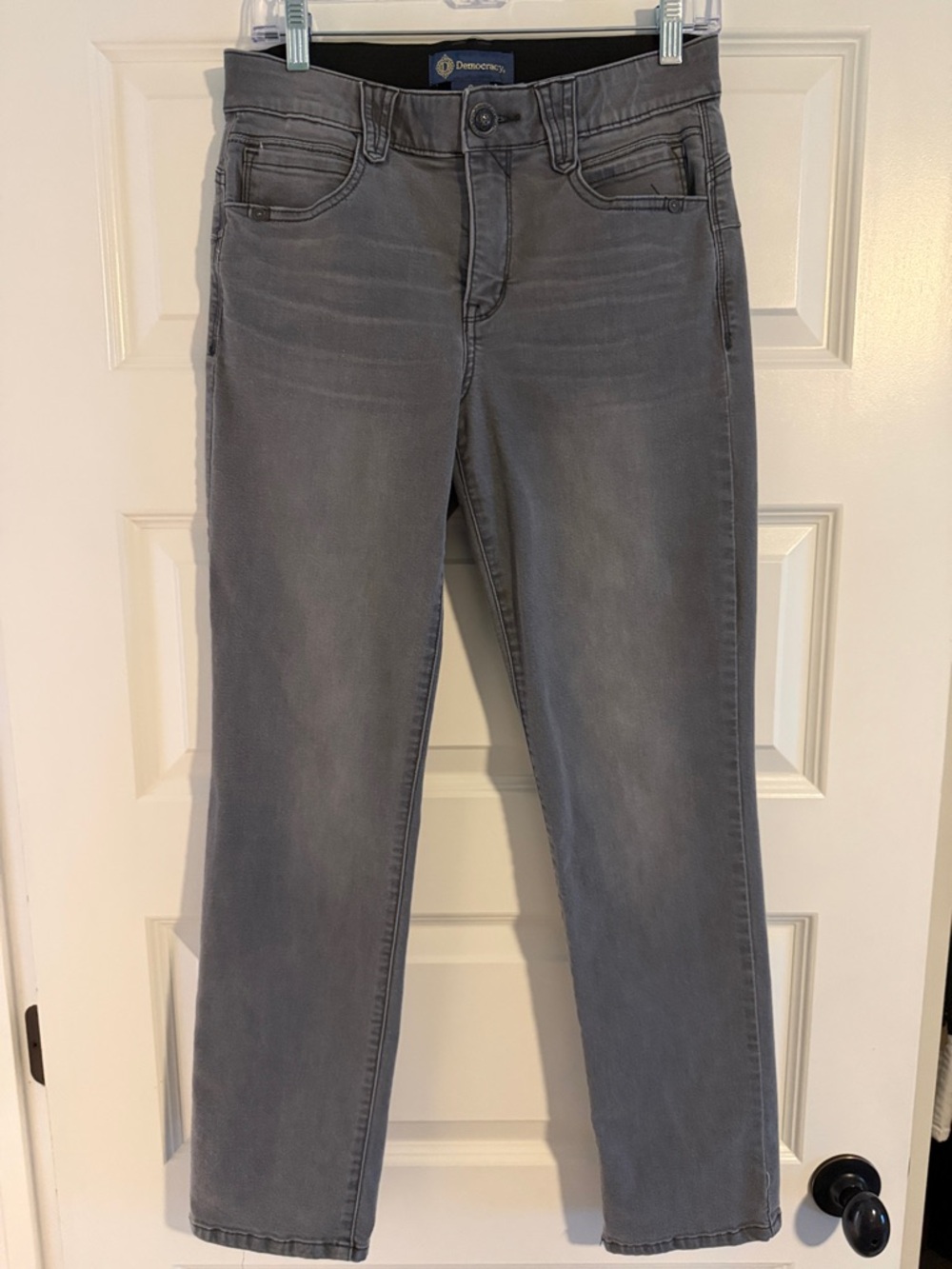 Democracy Straight Leg Jeans in Washed Gray